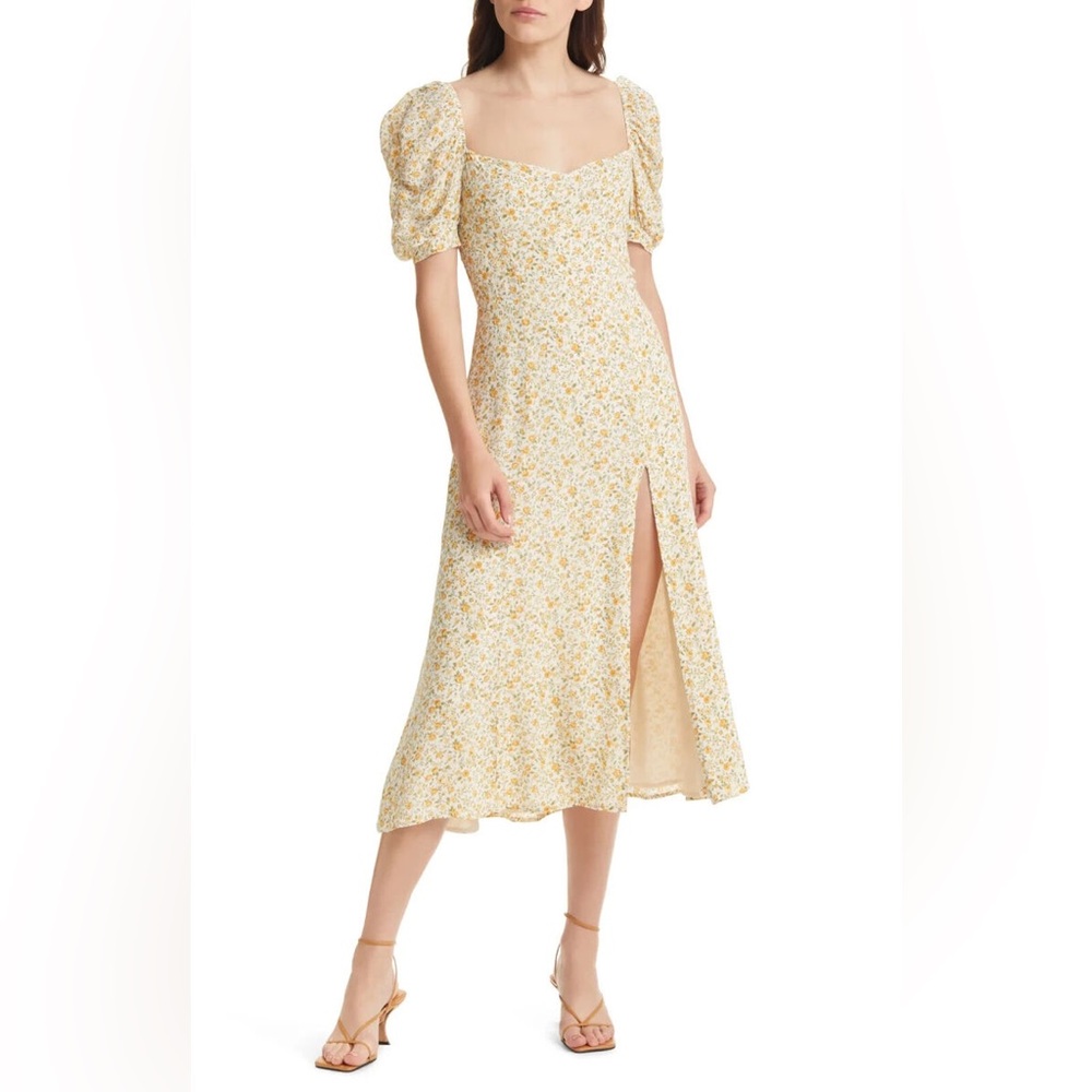 reformation bandit floral dress